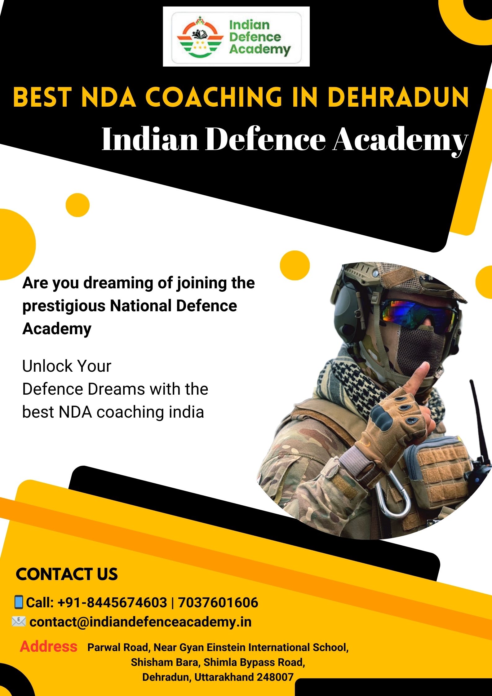 Best NDA Coaching in Dehradun – Choose Indian Defence Academy for Success