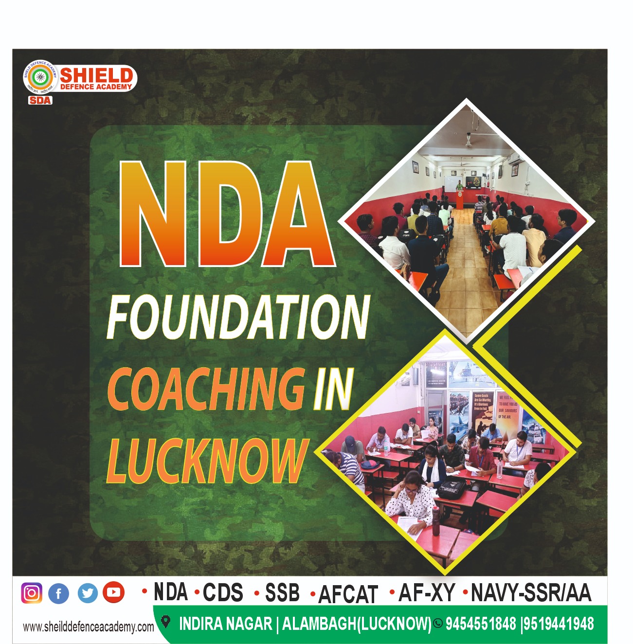 NDA Foundation Coaching in Lucknow After 10th & 12th