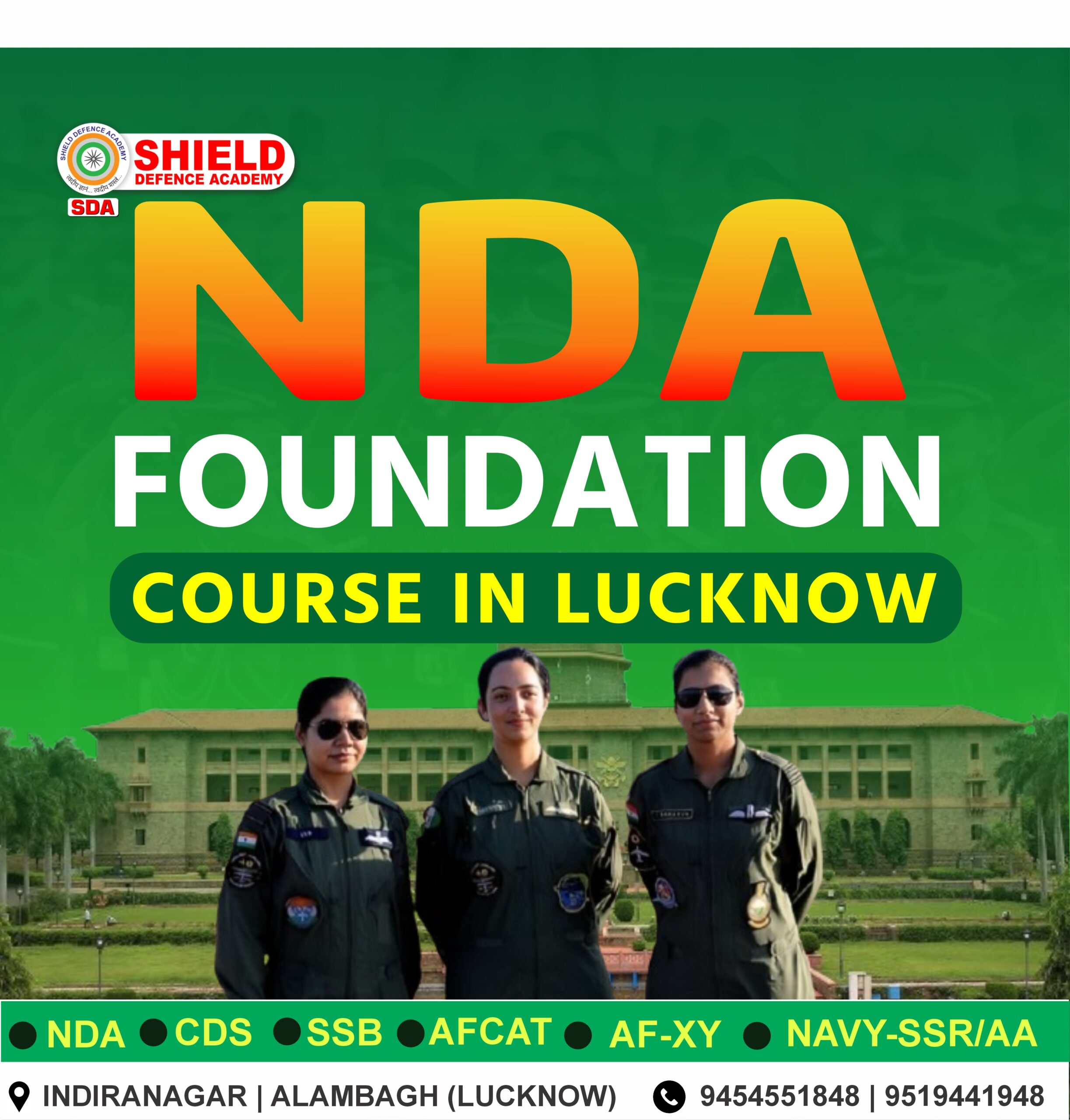 NDA Foundation Course with Schooling in Lucknow for Defence Aspirants