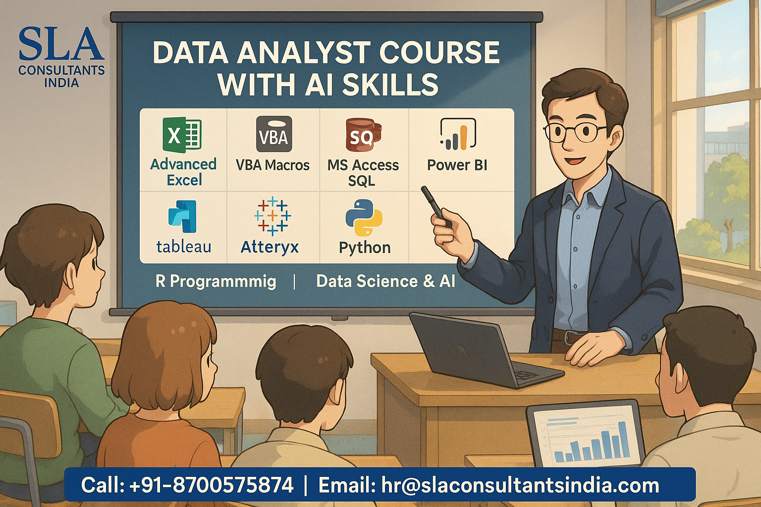 Why SLA Consultants India’s AI-Focused Data Analyst Training in Delhi is Perfect for Aspiring Analysts 
