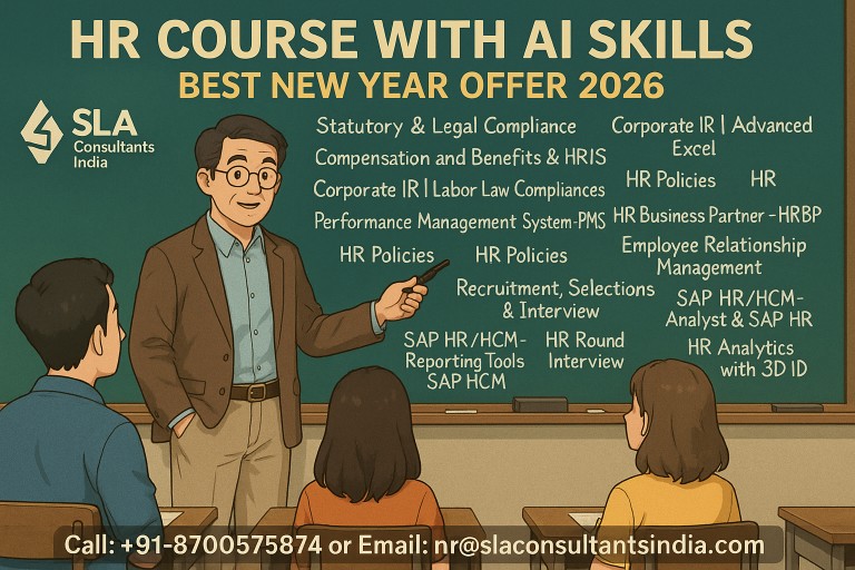 HR Course in Delhi, “Online Live HR Generalist Training Course” in Kota by IIM Faculty, with Google Certification Support, Best New Year Offer 2026, by SLA Institute,