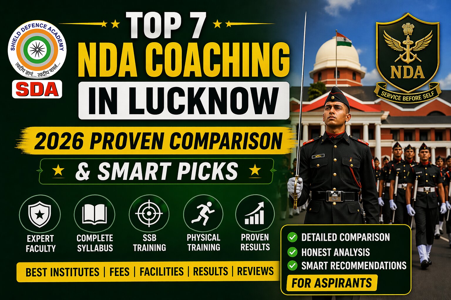 Top 7 NDA Coaching in Lucknow: 2026 Proven Comparison & Smart Picks