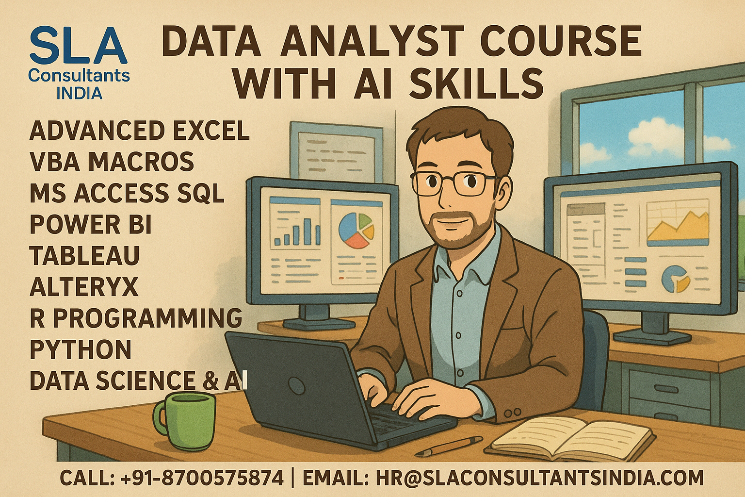 Data Analyst Training in Delhi | Build Corporate-Ready Data Skills, Get Free Alteryx, R and Gen AI Skills with IBM Certification Support, Best Summer Offer 2026 by SLA Consultants India