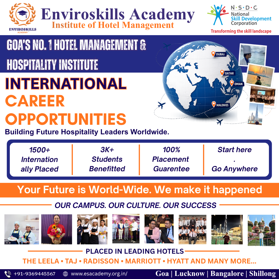 best hotel management institute in lucknow – International career opportunities