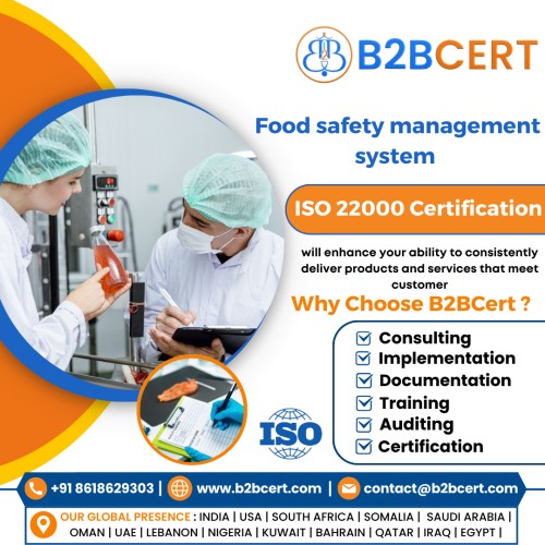ISO 22000 Certification & Consulting Services in Bangalore | B2BCERT