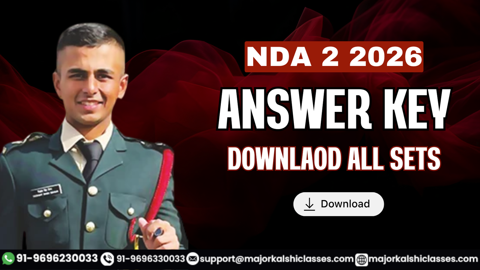 NDA 2 2026 Answer Key PDF – Download All Sets